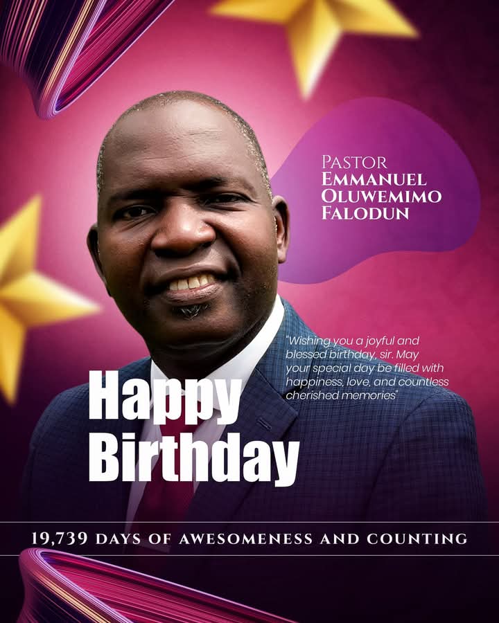 A Heartfelt Celebration of Pastor Emmanuel Olu Falodun: A Life of Impact, Purpose, and Grace